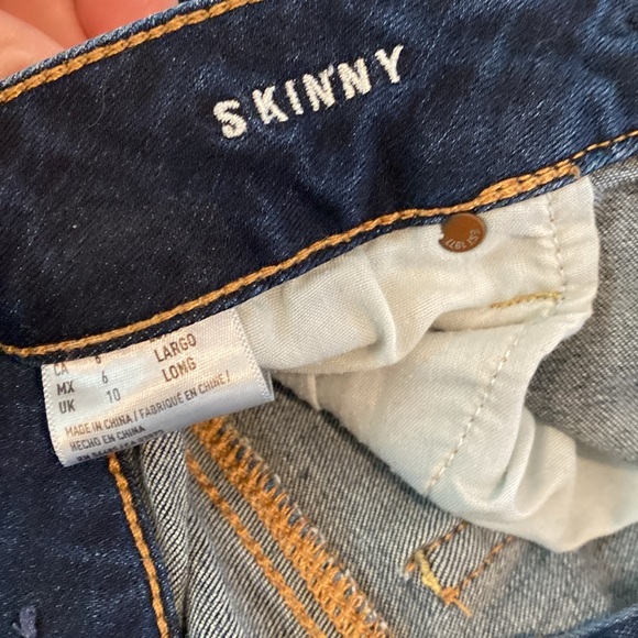 American Eagle Dark Denim Super Stretch Size 6L - Picture 4 of 4